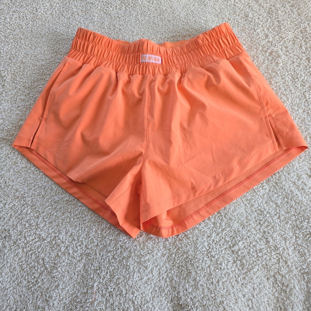 P.E. Nation Oakmont Relaxed Fit Shorts Melon Color Running Athleisure Sz S